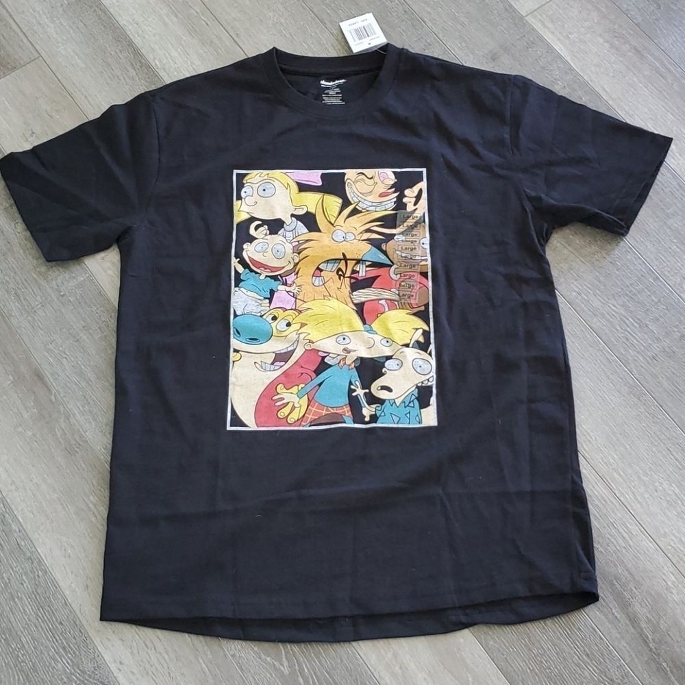 Large Unisex Tee Shirt 90's Cartoon